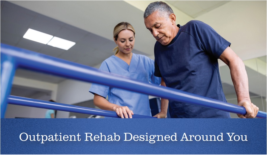 A specialist and patient in rehabilitation -- Outpatient Rehab Designed Around You
